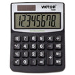 Victor® 1000 Minidesk Calculator, 8-Digit LCD