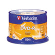 VERBATIM CORPORATION DVD-R Recordable Disc, 4.7 GB, 16x, Spindle, Silver, 50/Pack