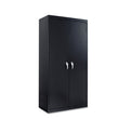 ALERA Assembled 72" High Heavy-Duty Welded Storage Cabinet, Four Adjustable Shelves, 36w x 18d, Black
