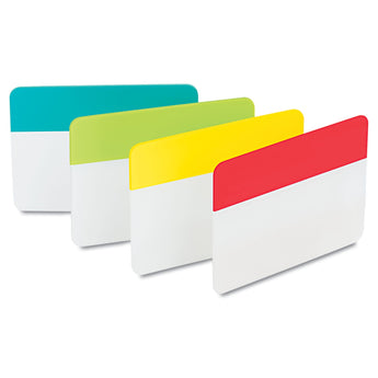Post-it® Tabs Solid Color Tabs, 1/5-Cut, Assorted Colors, 2