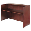 ALERA Alera Valencia Series Reception Desk with Transaction Counter, 71" x 35.5" x 29.5" to 42.5", Mahogany