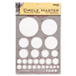 Chartpak® Templates, Circles, 7 x 10, Smoke