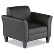 ALERA Alera Reception Lounge Sofa Series Club Chair, 35.43" x 30.7" x 32.28", Black Seat, Black Back, Black Base