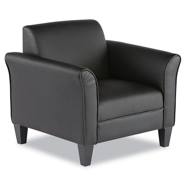 ALERA Alera Reception Lounge Sofa Series Club Chair, 35.43" x 30.7" x 32.28", Black Seat, Black Back, Black Base