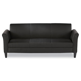 ALERA Alera Reception Lounge Furniture, 3-Cushion Sofa, 77w x 31.5d x 32h, Black