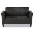 ALERA Alera Reception Lounge Furniture, Loveseat, 55.5w x 31.5d x 33.07h, Black