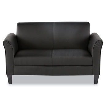 ALERA Alera Reception Lounge Furniture, Loveseat, 55.5w x 31.5d x 33.07h, Black