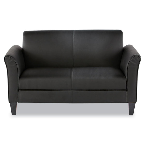 ALERA Alera Reception Lounge Furniture, Loveseat, 55.5w x 31.5d x 33.07h, Black