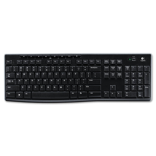 LOGITECH, INC. K270 Wireless Keyboard, USB Unifying Receiver, Black