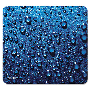 ALLSOP, INC. Naturesmart Mouse Pad, 8.5 x 8, Raindrops Design