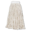 BOARDWALK Cut-End Wet Mop Head, Cotton, #16, White, 12/Carton