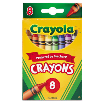 BINNEY & SMITH / CRAYOLA Classic Color Crayons, Peggable Retail Pack, Peggable Retail Pack, 8 Colors/Pack