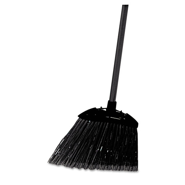 RUBBERMAID COMMERCIAL PROD. Angled Lobby Broom, Poly Bristles, 35" Handle, Black