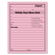 TOPS BUSINESS FORMS Pink Message Pad, One-Part (No Copies), 4.25 x 5.5, 50 Forms/Pad, 12 Pads/Pack