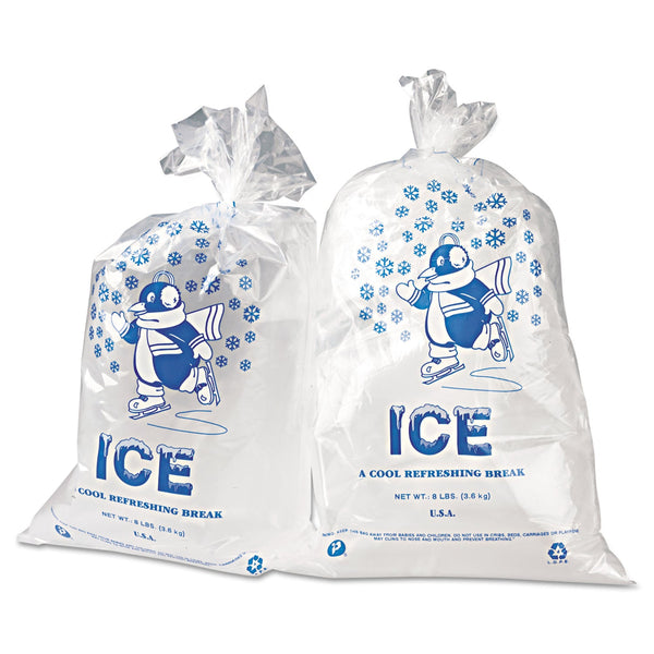 INTEGRATED BAGGING SYSTEMS Ice Bags, 1.5 mil, 11" x 20", Clear, 1,000/Carton