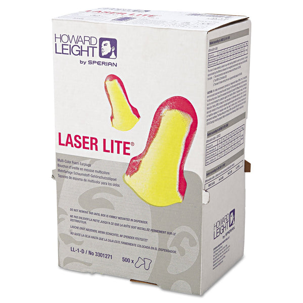 HONEYWELL ENVIRONMENTAL LL-1 D Laser Lite Single-Use Earplugs, Cordless, 32NRR, MA/YW, LS500, 500 Pairs