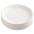 AJM PACKAGING CORP. Gold Label Coated Paper Plates, 9" dia, White, 100/Pack, 10 Packs/Carton