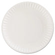 AJM PACKAGING CORP. Paper Plates, 9" dia, White, 100/Pack