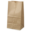 GEN Grocery Paper Bags, 40 lb Capacity, #25 Squat, 8.25" x 6.13" x 15.88", Kraft, 500 Bags