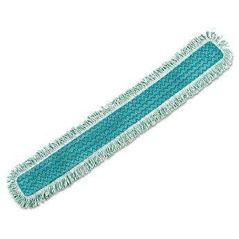 RUBBERMAID COMMERCIAL PROD. HYGEN Dust Mop Heads With Fringe, Green, 48