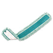 RUBBERMAID COMMERCIAL PROD. HYGEN Dust Mop Heads With Fringe, Green, 48", Microfiber