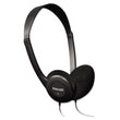 MAXELL CORP. OF AMERICA HP-100 Headphones, 4 ft Cord, Black