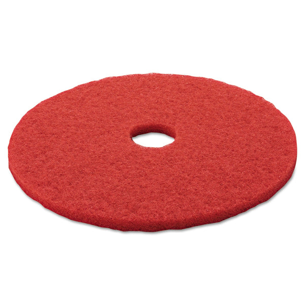 3M/COMMERCIAL TAPE DIV. Low-Speed Buffer Floor Pads 5100, 20" Diameter, Red, 5/Carton