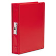 CHARLES LEONARD, INC VariCap Expandable Binder, 2 Posts, 6" Capacity, 11 x 8.5, Red