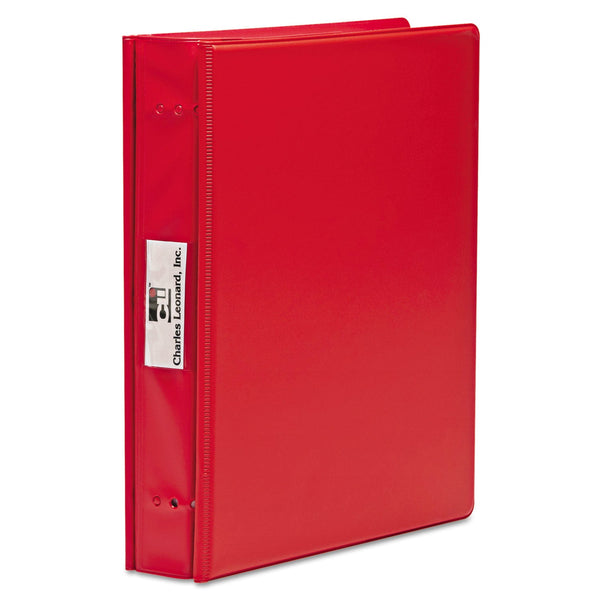 CHARLES LEONARD, INC VariCap Expandable Binder, 2 Posts, 6" Capacity, 11 x 8.5, Red