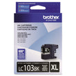 BROTHER INTL. CORP. LC103BK Innobella High-Yield Ink, 600 Page-Yield, Black