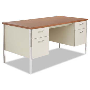ALERA Double Pedestal Steel Desk, 60