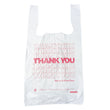 Thank You High-Density Shopping Bags, 10" x 19", White, 2,000/Carton Flipcost Flipcost