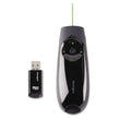 ACCO BRANDS, INC. Presenter Expert Wireless Cursor Control with Green Laser, Class 2, 150 ft Range, Black