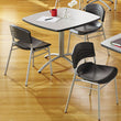 ICEBERG ENTERPRISES CafeWorks Cafe-Height Table, Square, 36" x 36" x 30", Gray/Silver