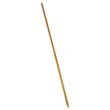 RUBBERMAID COMMERCIAL PROD. Wood Threaded-Tip Broom/Sweep Handle, 0.94" dia x 60", Natural