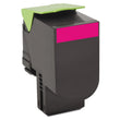 LEXMARK INT'L, INC. 80C10M0 Return Program Toner, 1,000 Page-Yield, Magenta