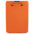 Saunders SlimMate Storage Clipboard, 0.5" Clip Capacity, Holds 8.5 x 11 Sheets, Hi-Vis Orange