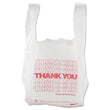 Thank You High-Density Shopping Bags, 8" x 16", White, 2,000/Carton Flipcost Flipcost
