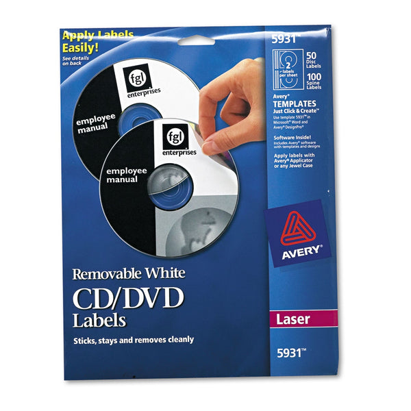 Laser CD Labels, Matte White, 50/Pack Flipcost Flipcost