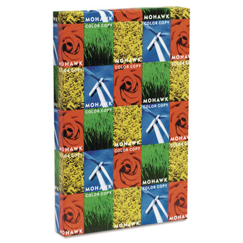 MOHAWK FINE PAPERS Color Copy 98 Paper and Cover Stock, 98 Bright, 80 lb Cover Weight, 11 x 17, 250/Pack