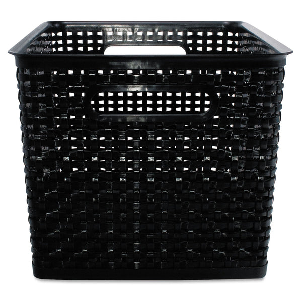ADVANTUS CORPORATION Weave Bins, 13.88 x 10.5 x 8.75, Black, 2/Pack