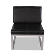 ALERA Alera Ispara Series Armless Chair, 26.57" x 30.71" x 31.1", Black Seat, Black Back, Silver Base