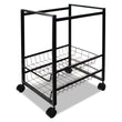 ADVANTUS CORPORATION Mobile File Cart with Sliding Baskets, Metal, 2 Drawers, 1 Bin, 12.88" x 15" x 21.13", Black