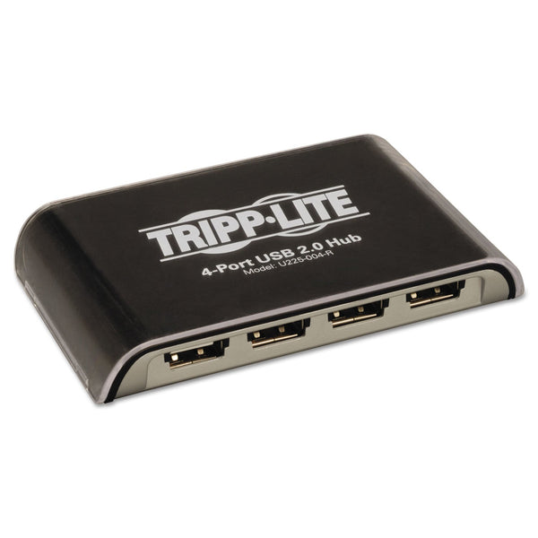 TRIPPLITE USB 2.0 Hub, 4 Ports, Black/Silver