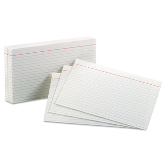 TOPS BUSINESS FORMS Ruled Index Cards, 5 x 8, White, 100/Pack