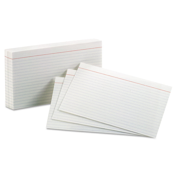 TOPS BUSINESS FORMS Ruled Index Cards, 5 x 8, White, 100/Pack