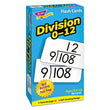 TREND ENTERPRISES, INC. Skill Drill Flash Cards, Division, 3 x 6, Black and White, 91/Pack