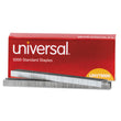 UNIVERSAL OFFICE PRODUCTS Standard Chisel Point Staples, 0.25" Leg, 0.5" Crown, Steel, 5,000/Box