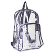 EASTSPORT, INC. Backpack, PVC, 12.5 x 5.5 x 17.5, Clear/Black