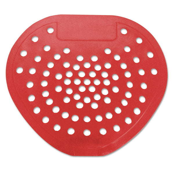 HOSPECO Health Gards Vinyl Urinal Screen, Cherry Scent, 7.75 x 6.88, Red, Dozen
